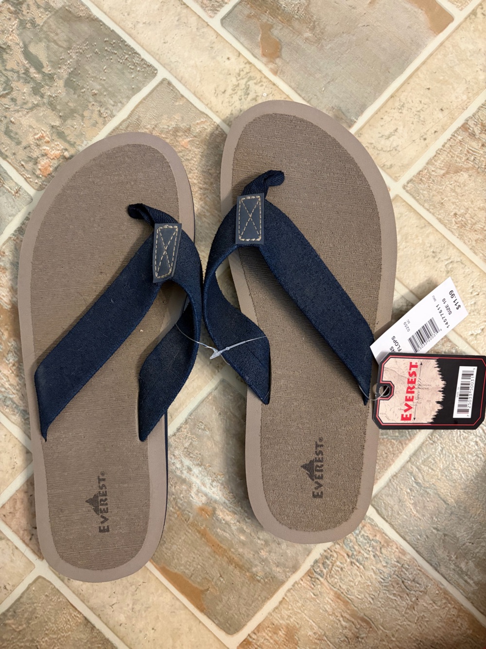 Men’s Navy Flip Flop Sandals